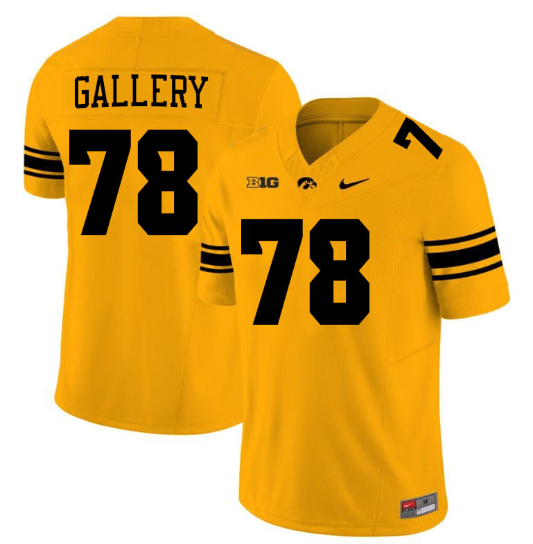 Robert Gallery Iowa Jersey,University Of Iowa Hawkeyes Fotoball Uniforms,Jersey,Gears-Gold